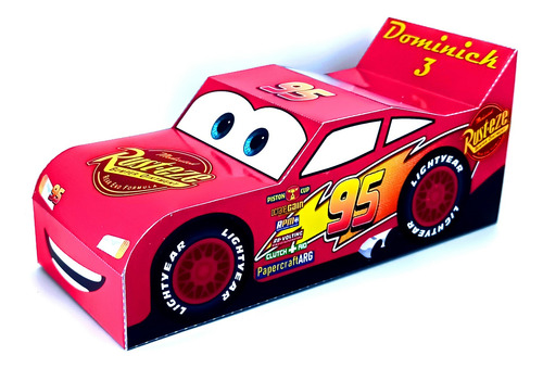 Papercraft Cars Rayo Mcqueen, Texto Editable, Tematica Cars