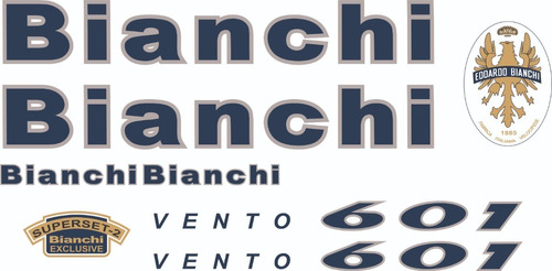 Adesivos Bicicleta Bianchi Vento 601