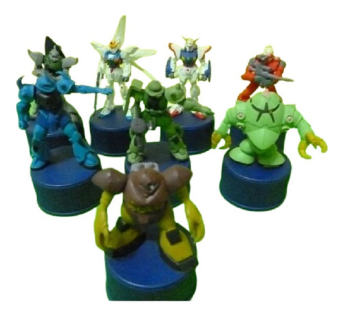 Tampinha Pepsi 8 Miniaturas Gundam Raro Japan (Usado)