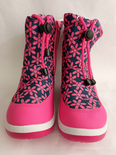 Botas Afelpadas De Flores Para Niña Reducidas Con Cierre