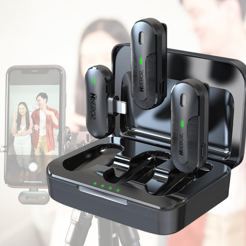 Microfone Lapela Sem Fio Profissional Hrebo If-209 Tipo-c