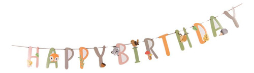 Banner Cumpleaños Alphabet Garland Para Niños