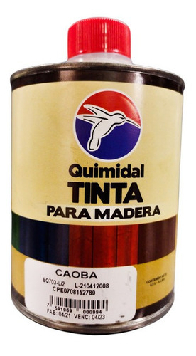 Tinta Para Madera Caoba Quimidal 500ml