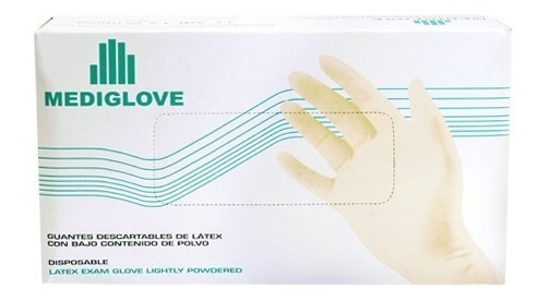 Imagen 3 de 10 de Guantes De Látex Descartables - (1x100 Un) - Mediglove