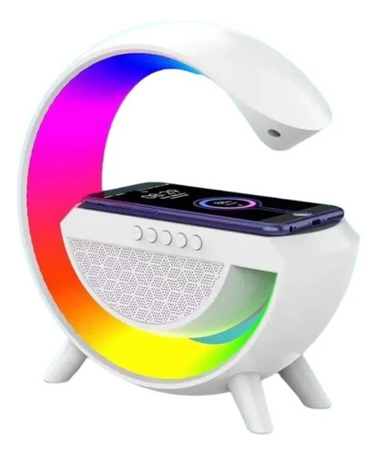 Parlante Lámpara G Multicolor Rgb, Radiofm, Cargador, 4 En 1