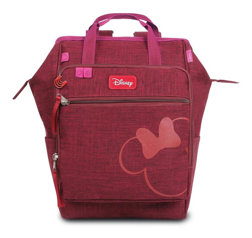 Imagem 1 de 5 de Mochila Baby Bag Casual Luxo Marsala Vinho C Trocador Disney