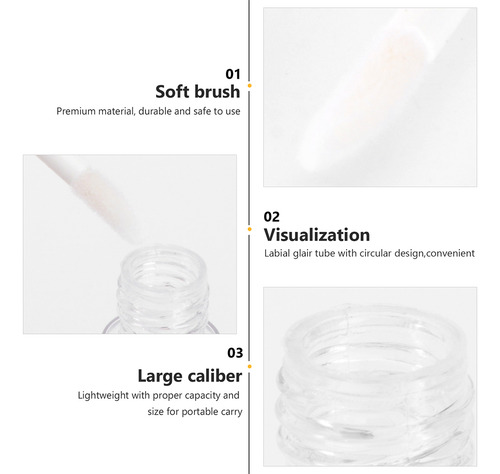 Ptptesmaltes Labiales Recargables, Botellas Redondas De Plan