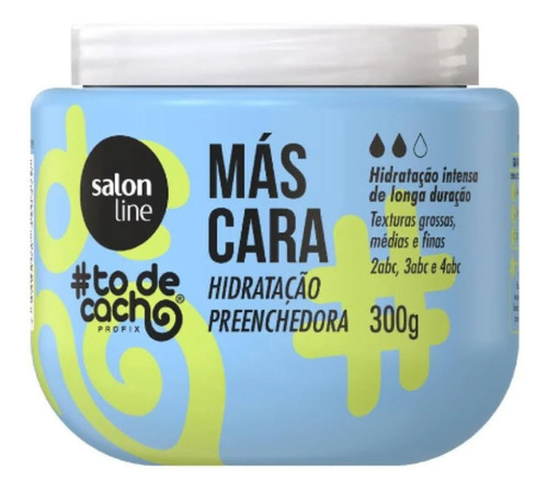 Máscara Hidratação Preenchedora To De Cacho Salon Line 300g