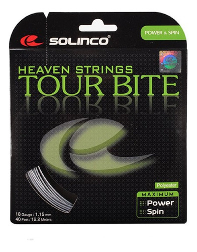 Solinco Tour Bite 18 G 1,15 Mm Cuerda Para Raqueta Tenis 2