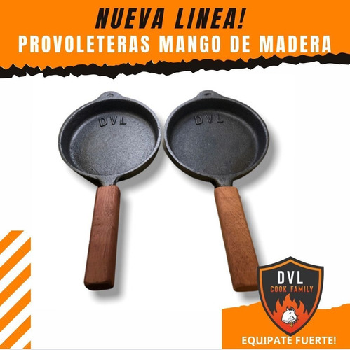 Provoletera 15,5 Cm Dvl Cook Family Fundición Hierro Madera