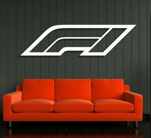 Cuadro De Logo De Formula 1 Corte Láser De Madera 80cm