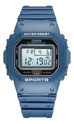 Reloj Diray Unisex Blue Azul Dr218l2 De Resina Para Unisex