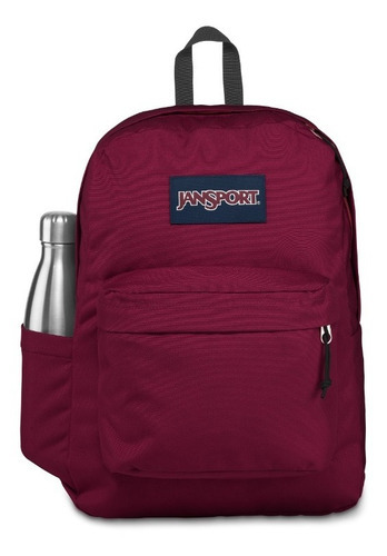 Mochila urbana JanSport Mochila Superbreak cor russet red  design lisa 26L