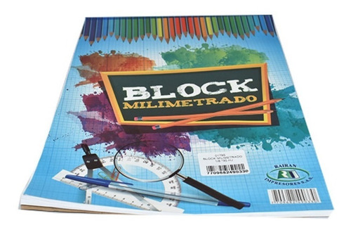 Block Milimetrado 1/8 X35 Hojas *5 Block