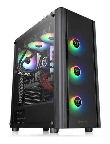 Imagen 1 de 8 de Gabinete Gamer Thermaltake V250 Tg Rgb Sync Vidrio Templado