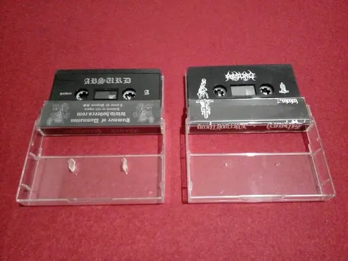 Absurd / Pantheon split ブラックメタル Absurd - Werwolfthron / Absurd & Pantheon Split K7 Combo