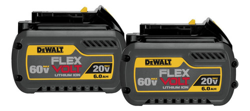Dewalt Dcb6062 2 Pack 20v/60v Max Flexvolt 6 Ah Ion De Litio
