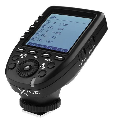 Transmisor de flash de radio Godox XPro-c Ttl 2.4G para Canon, color negro