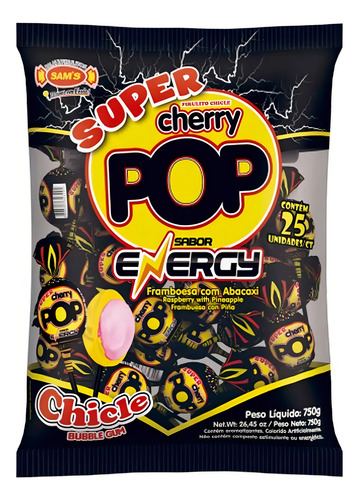Pirulito Super Pop C/ 25 Energy