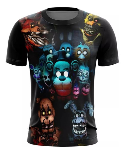 Polo Sublimada Five Nights At Freddy´s Halloween Poliester