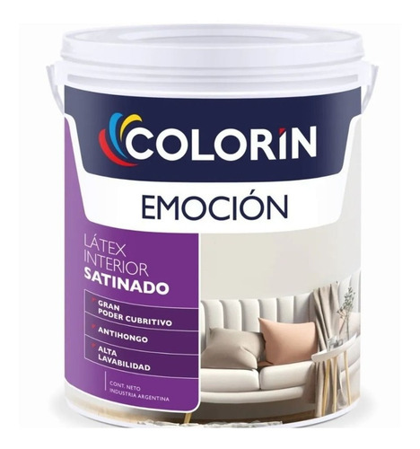 Pintura Interior Emoción Látex Satinado X 1 Lt Colorin -alfa