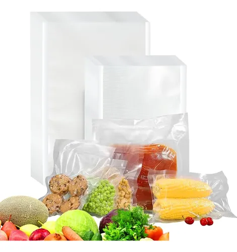 comprar Kit 100 Bolsas Para Sellado Al Vacio De Alimentos 2 Tipos
