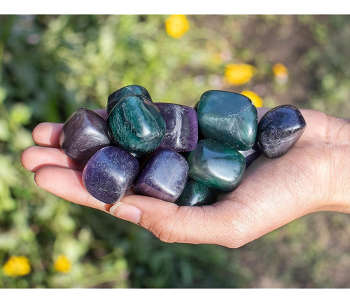 Paquete De 226 Gramos De Piedra Con Estilo Multi Fluorita