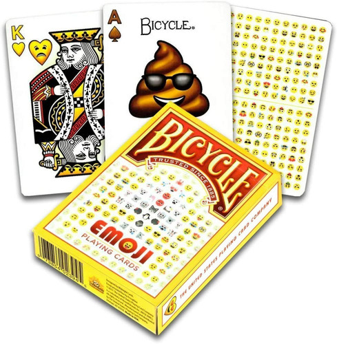 Emoji de bicicleta/baralho de cartas de pôquer Cardistry