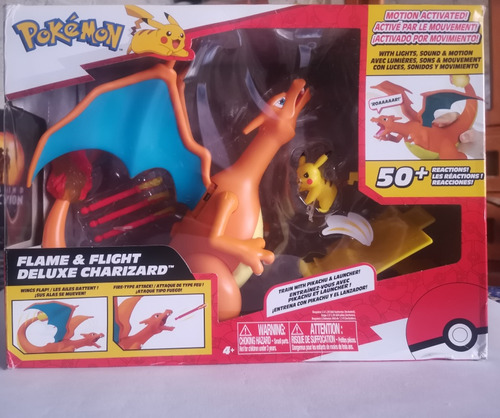 Pokemon Charizard Flame And Flight Luz, Sonido Y Movimiento 