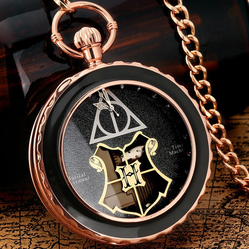 Reloj De Bolsillo Musical Harry Potter M1 Negro Hp