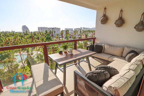 Cad La Isla Java I4. Terraza Con Vista A Los Jardines Y Albercas