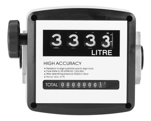 Fm-120 4 Digital Gas Combustible Medidor De Caudal Contador