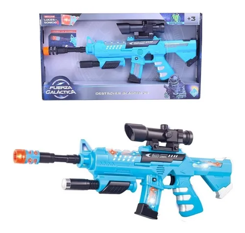 Pistola Destroyer Blaster Xr Sonido Luz El Duende Azul 7298