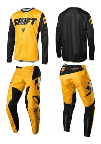 Equipo Conjunto Shift Amarillo Motocross Atv - Team Motorace