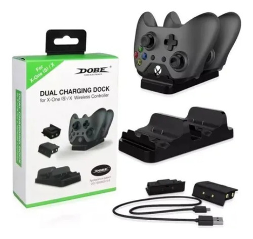 Base De Carga Doble Para Xbox One Con Dos Baterías