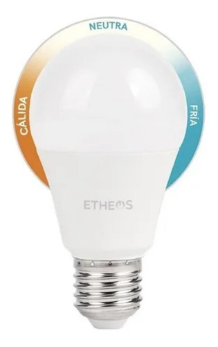 Imagen 3 de 5 de Lampara Led Cambia De Fría Neutra Cálida 9 W 3 Pasos