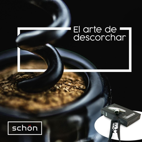 Imagen 2 de 10 de Destapador Sacacorcho Sin Fin Schon Con Caja