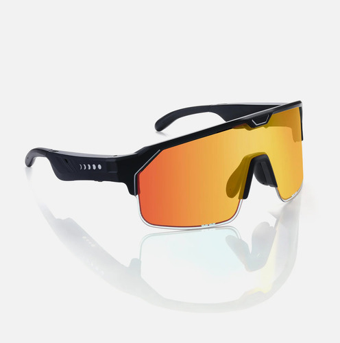 Lentes De Sol Inteligentes Chamelo Con Bluetooth Y Bocinas Music Shield Negro Rojo Negro Negro