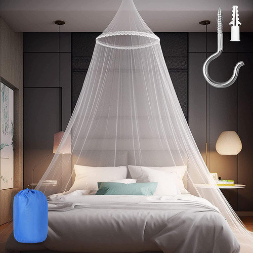 Sublaga Mosquitera Para Cama, Toldo Blanco Grande Para Ninas