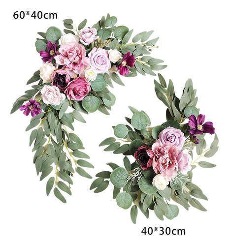 2 Piezas Hechas A Mano Guirnalda De Flores Estilo P Estilo P