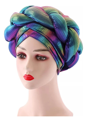 . Turbante Africano Para Mujer, Turbante Trenzado, Turbante
