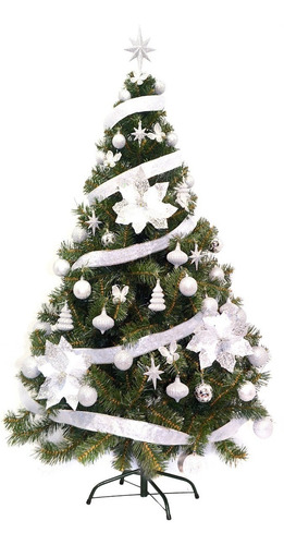 Imagen 1 de 6 de Árbol Navidad Canadian Luxe 1,50 + Kit 48 Cybermonday Sheshu