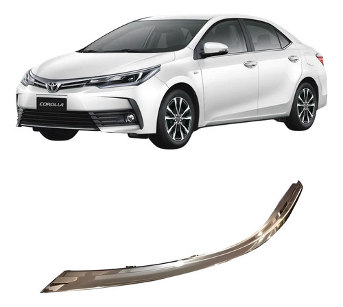 Moldura Sup Izq Optica Toyota Corolla 2014 - 2019 Original