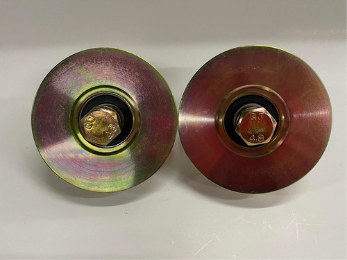 Imagen 1 de 4 de Pack Rueda Para Portón De 100mm Con Perno (2pcs)