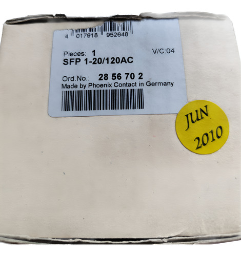 Phoenix Contact Sfp 1-20/120ac Surge Device Protector