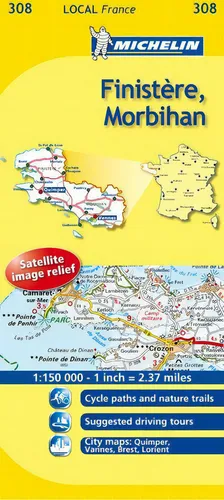 Mapa Local Finistãâ¨re, Morbihan, De Vários Autores. Editorial Michelin España Portugal S.a., Tapa Blanda En Francés