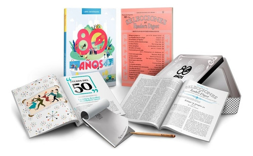 Revista Selecciones Caja De 80 Aniversario De ¡colección