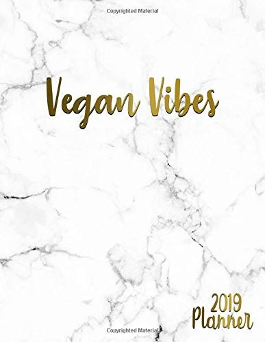 Vegan Vibes 2019 Planner Pretty Stone Marble Vegan Daily, We