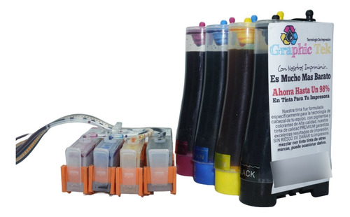 Tinta Continua Compatible Hp 564 B210a B209a 7510 4610 D5445
