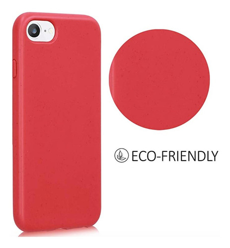 Imagem 3 de 4 de Capa Em Gel Biodegradável Para Apple iPhone 7 / 8 - Vermelha